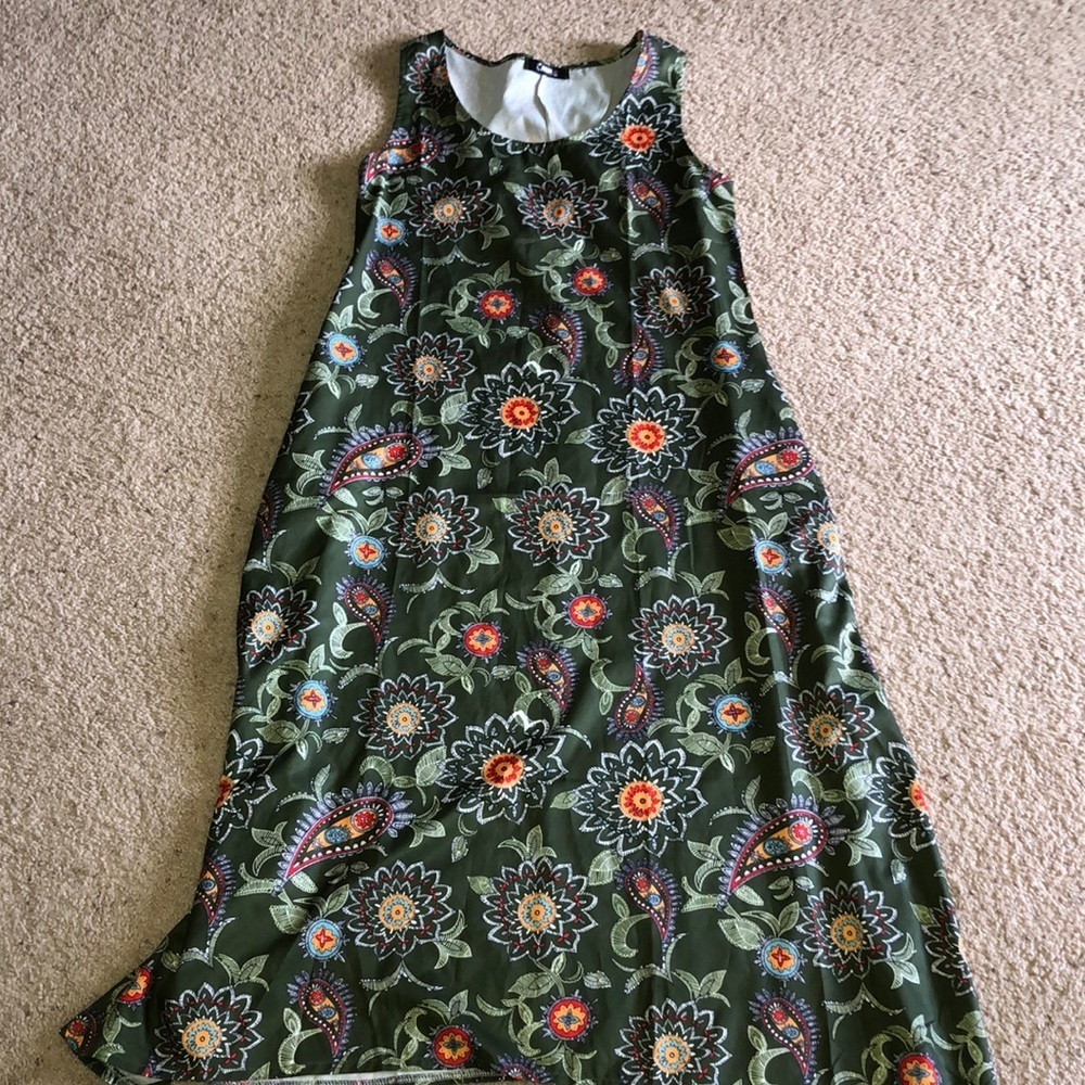 Cause green floral dress - Picture 1 of 4